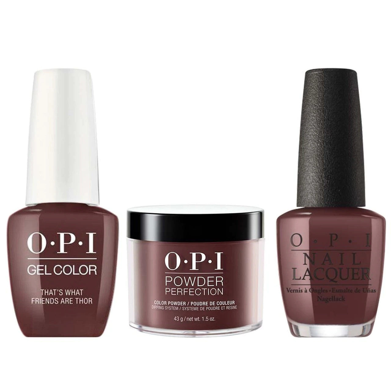 OPI COMBO 3 IN 1 MATCHING - GCI54-NLI54-DPI54 THAT'S WHAT FRIENDS ARE THOR