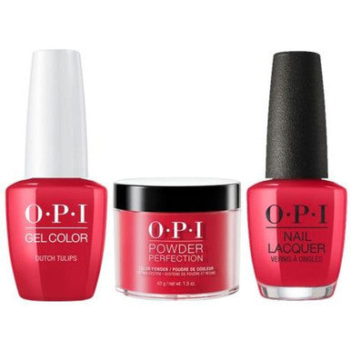 OPI COMBO 3 IN 1 MATCHING - GCL60A-NLL60-DPL60 DUTCH TULIPS