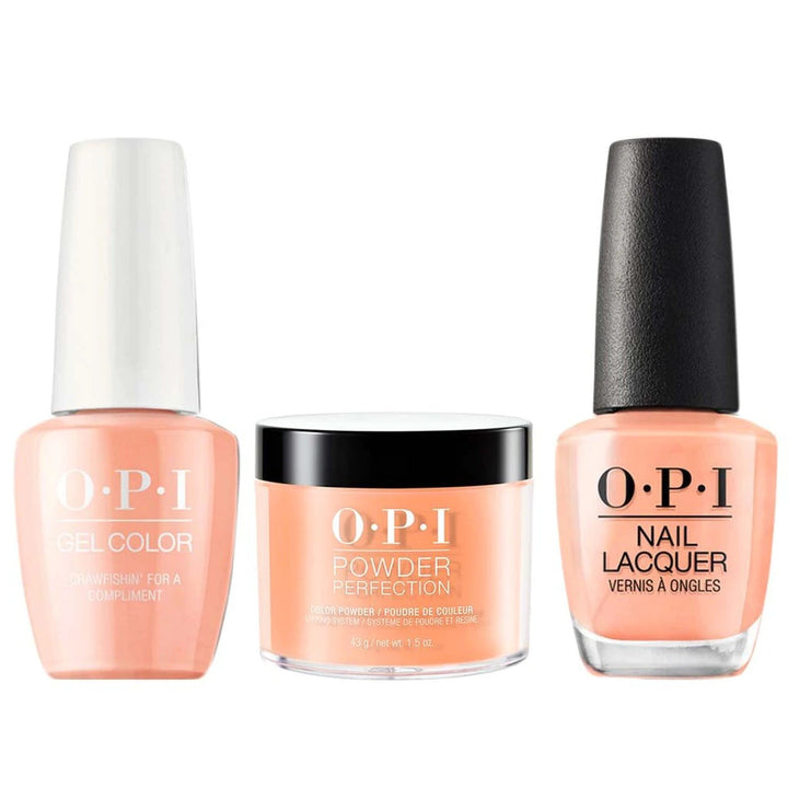 OPI COMBO 3 IN 1 MATCHING - GCN58A-NLN58-DPN58 CRAWFISHIN&