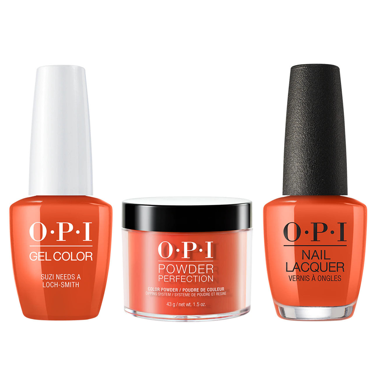 OPI COMBO 3 IN 1 MATCHING - GCU14-NLU14-DPU13 SUZI NEEDS A LOCH-SMITH