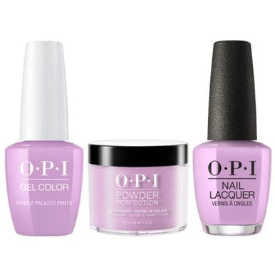 OPI COMBO 3 IN 1 MATCHING - GCV34A-NLV34-DPV34 PURPLE PALAZZO PANTS