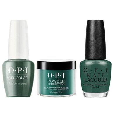 OPI COMBO 3 IN 1 MATCHING - GCW54A-NLW54-DPW54 STAY OFF THE LAWN!