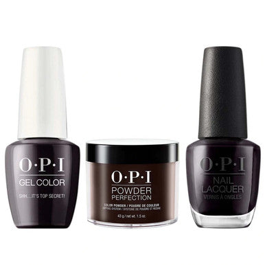 OPI COMBO 3 IN 1 MATCHING - GCW61A-NLW61-DPW61 SHH? IT'S TOP SECRET