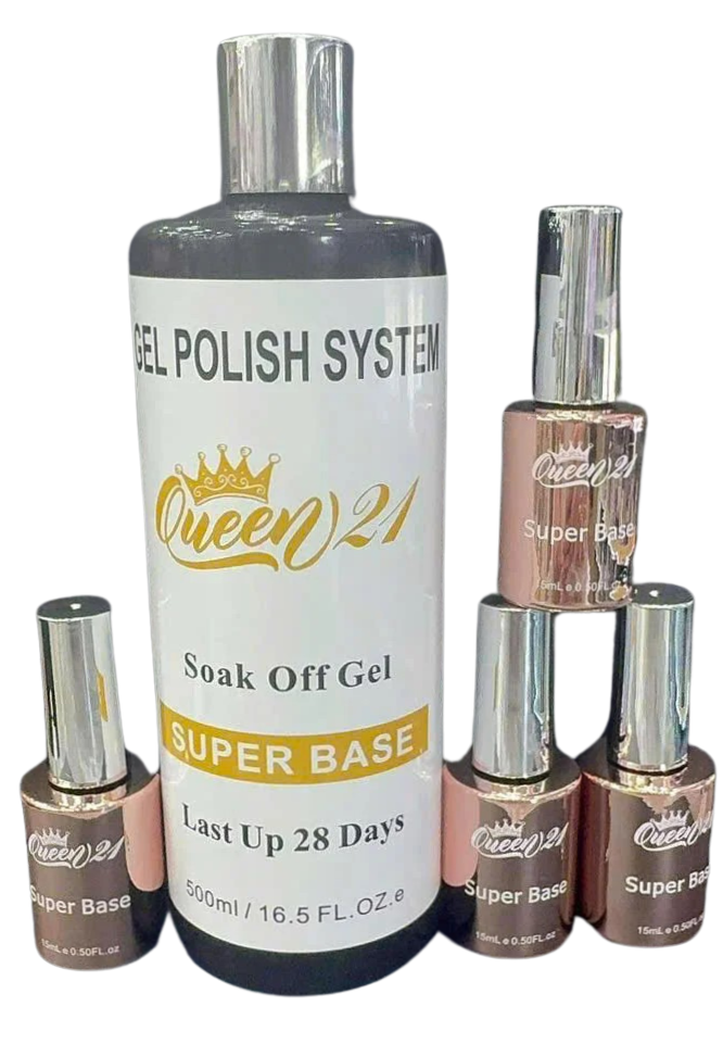 Queen21 Gel Base 16oz Free 4 0.5oz - Buy 3 Free 1