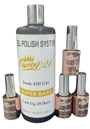 Queen21 Gel Base 16oz Free 4 0.5oz - Buy 3 Free 1